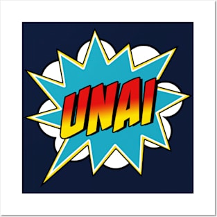 Boys Unai Name Superhero Comic Book Posters and Art